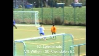 B Jugend Testspiel: VfL Willich - SC Rheindalen 13:1 (5:1) Tore und Highlights in HD!