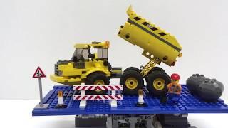 Lego City Dump Truck 7631: 360 view on turntable (Lazy Susan)