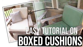Super Easy and Simple DIY Zipper Outdoor Cushion Cover with Boxed Corner Tutorial
