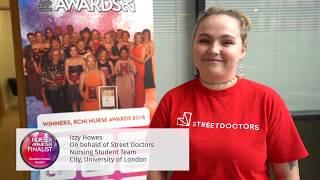 Izzy Howes from StreetDoctors - RCNi Nurse Awards 2019 Student Nurse finalist