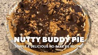 Nutty Buddy Pie | Easy No-Bake Dessert | Caramel, Chocolate, & Peanuts!