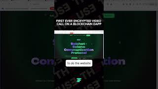 First Ever Encrypted Video Call on a Blockchain #web3 #web3news #crypto #cryptonews #th3fus3
