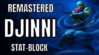 EPIC DJINNI Stat-block for Dungeons & Dragons 5E #4k