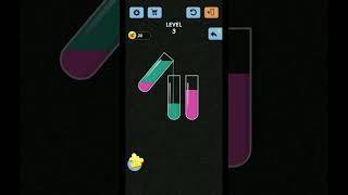 Water Color Sort Level 3 Walkthrough Solution iOS/Android | user help | #short
