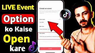 how to create live event on tiktok 2023 || tiktok live event create in Pakistan