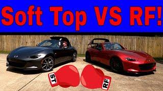 Mazda MX-5 Miata Soft Top VS RF Retractable Fastback Buyer's Guide! Which Is Better? Vote Now!