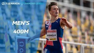 Karsten Warholm runs 45.05 over 400m after running 46.87 in the 400m hurdles - Wanda Diamond League