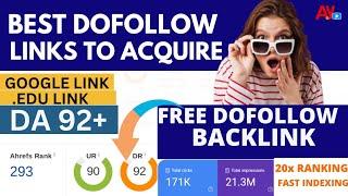 Quick High-Quality Free DoFollow Backlinks With DR 90+( Free Website Traffic Tricks)