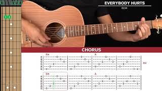 Everybody Hurts Guitar Cover REM |Tabs + Chords|