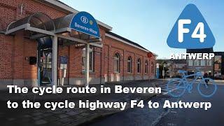 Cycle route via Beveren to the F4 for Antwerp 2025