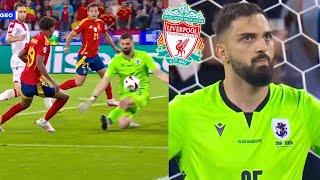 Giorgi Mamardashvili vs Spain | EURO 2024 | LIVERPOOL TARGET 