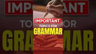 IPMAT 2025: Key Grammar Topics to Master! #shorts