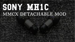 Sony MH1 / MH1C MMCX detachable modification upgrade cable Tutorial