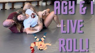 AGY VS DREW! TO THE DEATH LIVE JIU JITSU ROUND! MAN VS WIFE