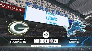 Madden NFL 25 - Green Bay Packers Vs Detroit Lions PS5 NFC Championship Simulation