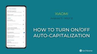 How to Turn On/Off Auto-capitalization - Xiaomi [Android 11 - MIUI 12]