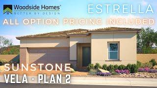 Vela Plan 2 at Estrella by Woodside Homes in Sunstone | Las Vegas, NV $472,490 | 2,020+sqft