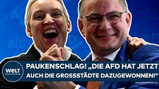 EUROPAWAHL: "Die AfD hat jetzt auch die Großstädte dazugewonnen!" Paukenschlag in Ostdeutschland!