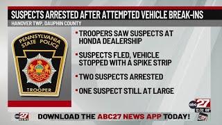 Suspects arrested after State Police chase in Dauphin, Lebanon Counties