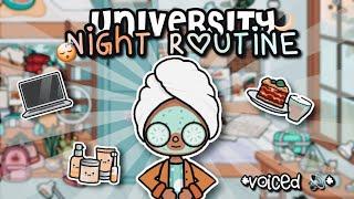 VVU Student Night Routine!  ll  voiced ll Hailey’s University Life ll Toca Boca Roleplay
