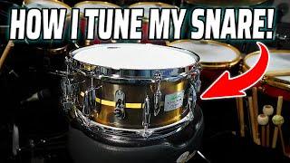 This Is How I Tune My SNARE DRUM! | (Benny Greb Brass snare) - That Swedish Drummer