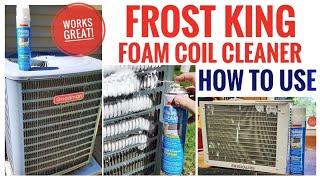 HOW TO CLEAN / Fix Air Conditioner Coils Not Cooling FROST KING Coil Cleaner Works Great!