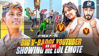 REVENGE TIME ️ BIG V-BADGE YOUTUBER SHOWING ME LOL EMOTE ON LIVE  @blackflagarmy9340