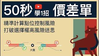 選擇權價差單運作概念  #50秒學1招 #不預測漲跌 #說人話的選擇權課程