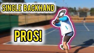 This is why you should use a SINGLE BACKHAND