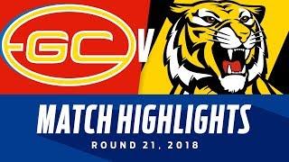 Gold Coast v Richmond Highlights | Round 21, 2018 | AFL