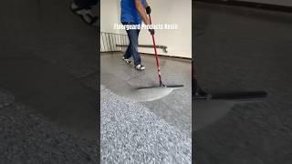 Polyurea Coating InstallationFlake Floor #epoxy #renovation #resin