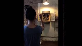 Vida cast playing darts [23 Sept 2018]