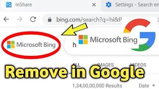 How to Remove Microsoft Bing | Search engine | Google Chrome se Microsoft Bing Kaise Hataye