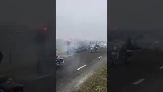 Uitvaart Joop 2-2-2021 erehaag door Winterreizigers Motorado