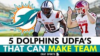 5 Dolphins UDFAs With The Best Chance Of Making Miami Dolphins 53-Man Roster | Dolphins Rumors
