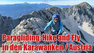 Paragliding: Hike and Fly (Hike&Fly) Karawanken / Austria /Carinthia