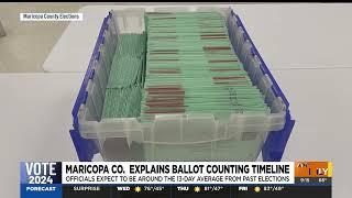 Maricopa County officials explain ballot counting timeline