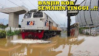 BANJIR Makin Lama? Apakah Jakarta akan Hilang ?? Kereta Api Kaontener Sampai Telat Parah !!