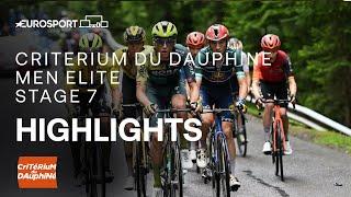 SIMPLY UNSTOPPABLE!  | Critérium du Dauphiné 2024 Stage 7 Race Highlights | Eurosport Cycling