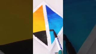 Day and night painting Idea ||Doms brush pen painting/#trending #shorts #satisfying #painting #art