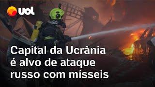 Ataque da Rússia com mísseis deixa um morto e ao menos três feridos em Kiev, na Ucrânia