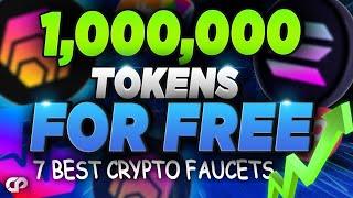 1,000,000 TOKENS FOR FREE - 7 BEST CRYPTO FAUCETS 2022 - How to receive free coins?! | CRYPTOPRNR