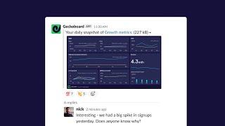 Geckoboard Snapshots for Slack - Demo