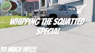 Driving A Maximum Squatted Truck - BeamNG.drive