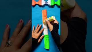 Tricolor indian flag Flower | Independence day craft  | Republic day paper craft #shorts #Tiranga