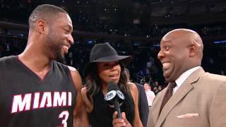 Gabrielle Union Videobombs Dwyane Wade Postgame