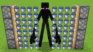 super tnt golem vs all tnt golemswater buckets + mutant enderman = ???