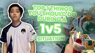 CALL OF DUTY MOBILE | TOP 3 THINGS YOU SHOULD DO DURING A 1V5 SITUATION