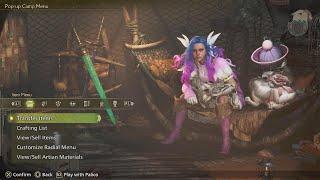 Monster Hunter Wilds - Palico scene