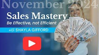 Sales Mastery Call Nov